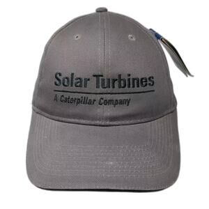 Fersten Worldwide Solar Turbines Caterpillar Baseball Cap Hat Gray Black OS